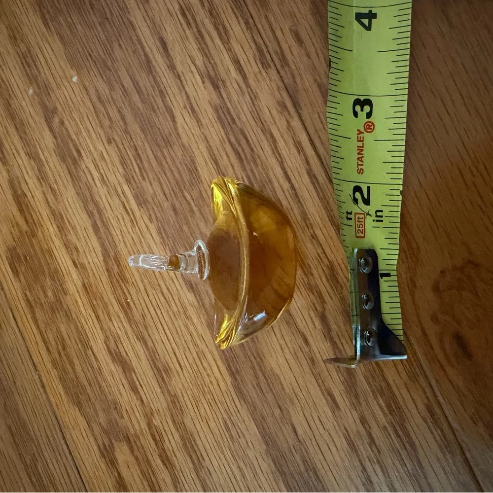 Elegant Glass Tree with Amber Ornaments Chinese ingot boat shaped design decor